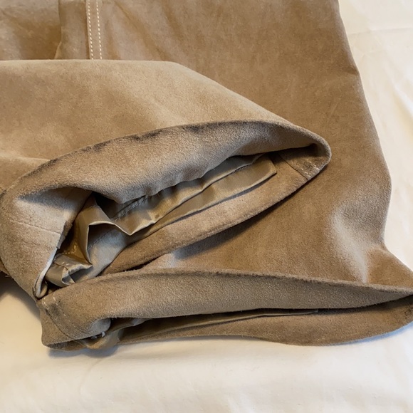 Loft Ann Taylor Soft Tan Leather Pants - Size 4 - Picture 15 of 15